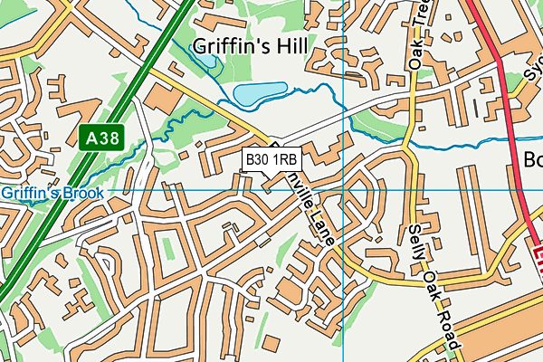 B30 1RB map - OS VectorMap District (Ordnance Survey) B30 1RB map - OS VectorMap District (Ordnance Survey)