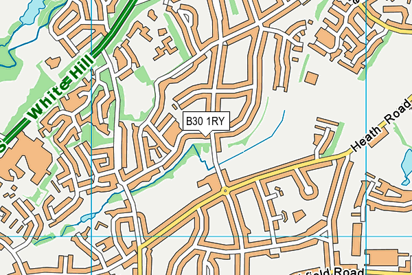 B30 1RY map - OS VectorMap District (Ordnance Survey) B30 1RY map - OS VectorMap District (Ordnance Survey)