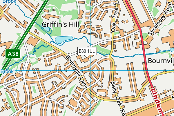 B30 1UL map - OS VectorMap District (Ordnance Survey) B30 1UL map - OS VectorMap District (Ordnance Survey)