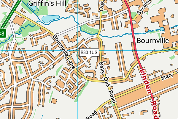 B30 1US map - OS VectorMap District (Ordnance Survey) B30 1US map - OS VectorMap District (Ordnance Survey)