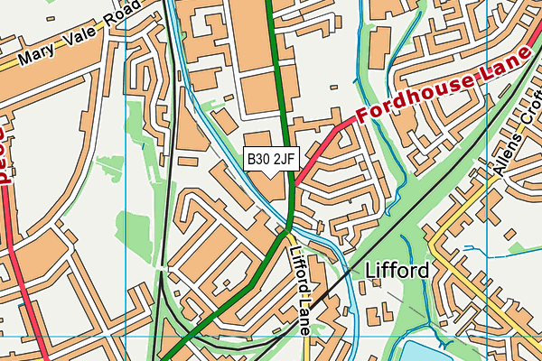 B30 2JF map - OS VectorMap District (Ordnance Survey) B30 2JF map - OS VectorMap District (Ordnance Survey)