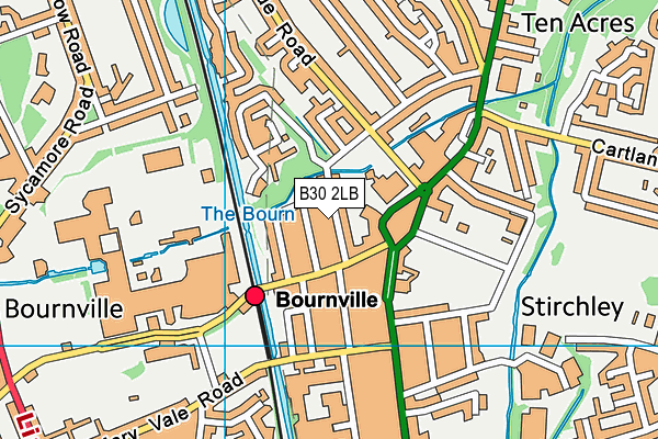B30 2LB map - OS VectorMap District (Ordnance Survey) B30 2LB map - OS VectorMap District (Ordnance Survey)