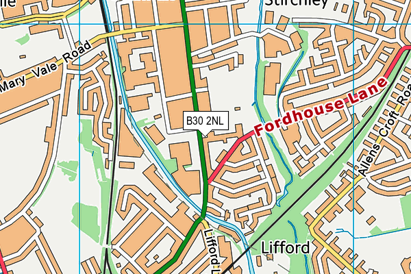 B30 2NL map - OS VectorMap District (Ordnance Survey) B30 2NL map - OS VectorMap District (Ordnance Survey)