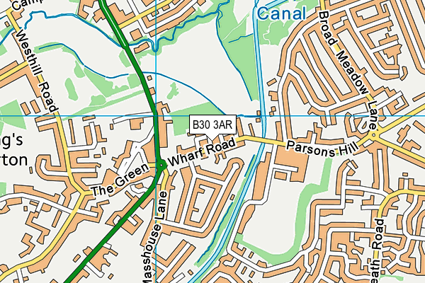 B30 3AR map - OS VectorMap District (Ordnance Survey) B30 3AR map - OS VectorMap District (Ordnance Survey)