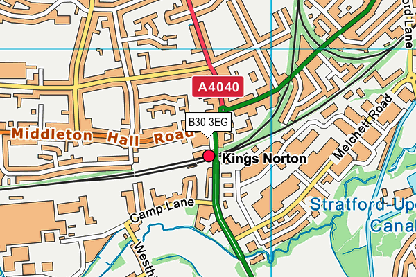 B30 3EG map - OS VectorMap District (Ordnance Survey) B30 3EG map - OS VectorMap District (Ordnance Survey)