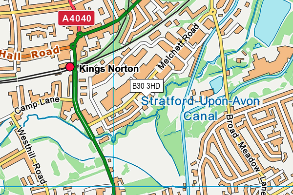 B30 3HD map - OS VectorMap District (Ordnance Survey) B30 3HD map - OS VectorMap District (Ordnance Survey)