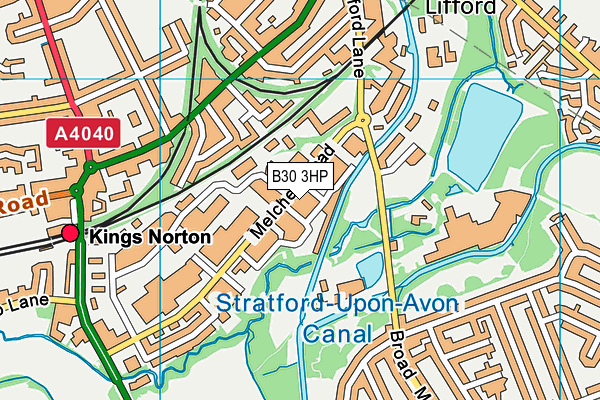 B30 3HP map - OS VectorMap District (Ordnance Survey) B30 3HP map - OS VectorMap District (Ordnance Survey)