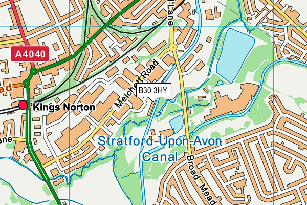 B30 3HY map - OS VectorMap District (Ordnance Survey) B30 3HY map - OS VectorMap District (Ordnance Survey)
