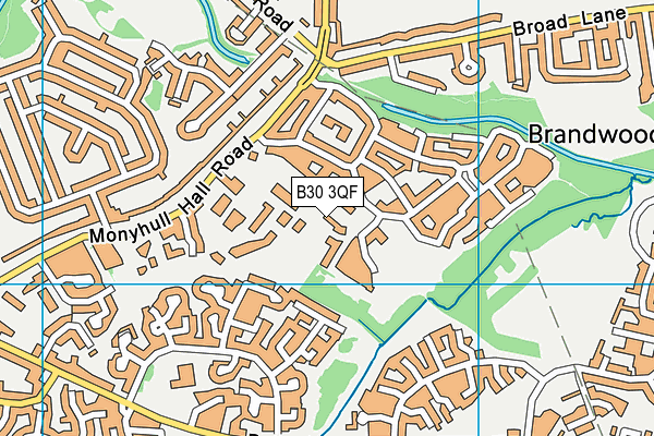 B30 3QF map - OS VectorMap District (Ordnance Survey) B30 3QF map - OS VectorMap District (Ordnance Survey)