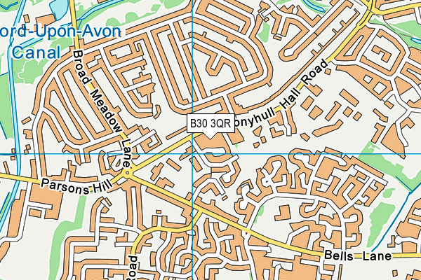 B30 3QR map - OS VectorMap District (Ordnance Survey) B30 3QR map - OS VectorMap District (Ordnance Survey)