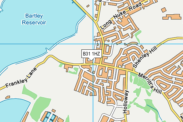 B31 1HZ map - OS VectorMap District (Ordnance Survey) B31 1HZ map - OS VectorMap District (Ordnance Survey)