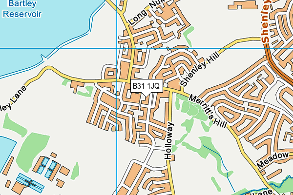 B31 1JQ map - OS VectorMap District (Ordnance Survey) B31 1JQ map - OS VectorMap District (Ordnance Survey)