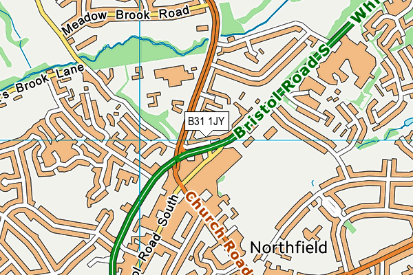 B31 1JY map - OS VectorMap District (Ordnance Survey)