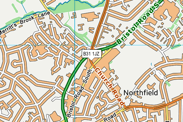 B31 1JZ map - OS VectorMap District (Ordnance Survey) B31 1JZ map - OS VectorMap District (Ordnance Survey)