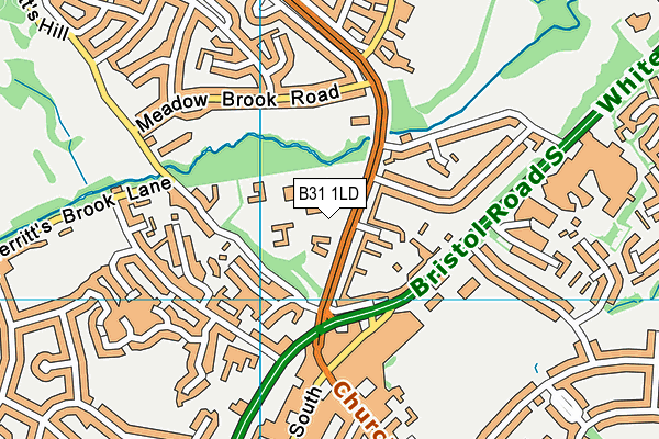 B31 1LD map - OS VectorMap District (Ordnance Survey)