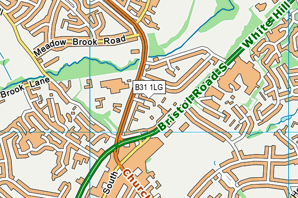 B31 1LG map - OS VectorMap District (Ordnance Survey) B31 1LG map - OS VectorMap District (Ordnance Survey)