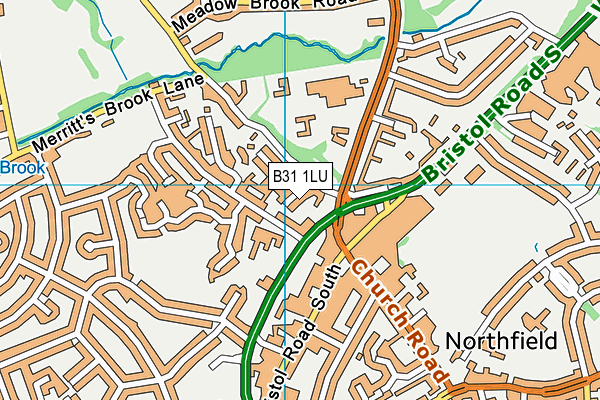 B31 1LU map - OS VectorMap District (Ordnance Survey) B31 1LU map - OS VectorMap District (Ordnance Survey)