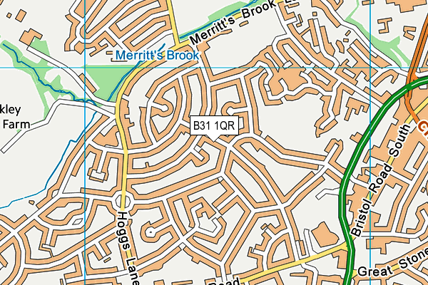 B31 1QR map - OS VectorMap District (Ordnance Survey) B31 1QR map - OS VectorMap District (Ordnance Survey)