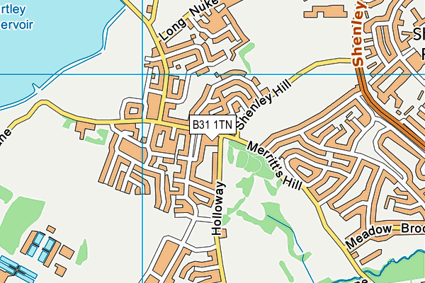 B31 1TN map - OS VectorMap District (Ordnance Survey) B31 1TN map - OS VectorMap District (Ordnance Survey)