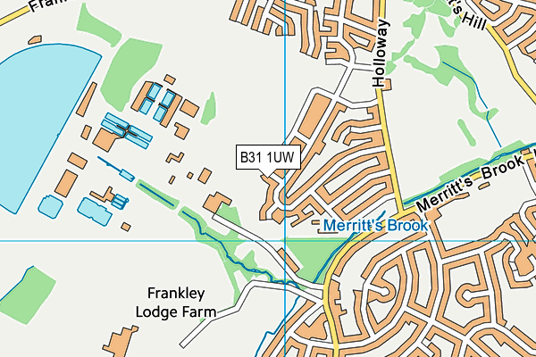 B31 1UW map - OS VectorMap District (Ordnance Survey) B31 1UW map - OS VectorMap District (Ordnance Survey)