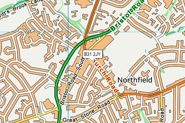 B31 2JY map - OS VectorMap District (Ordnance Survey) B31 2JY map - OS VectorMap District (Ordnance Survey)