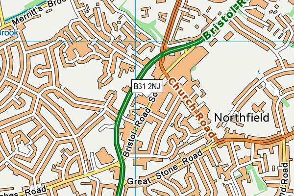 B31 2NJ map - OS VectorMap District (Ordnance Survey) B31 2NJ map - OS VectorMap District (Ordnance Survey)