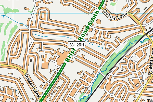 B31 2RH map - OS VectorMap District (Ordnance Survey) B31 2RH map - OS VectorMap District (Ordnance Survey)
