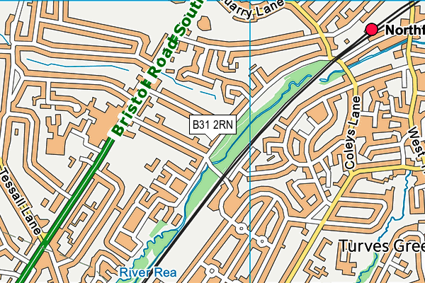 B31 2RN map - OS VectorMap District (Ordnance Survey) B31 2RN map - OS VectorMap District (Ordnance Survey)