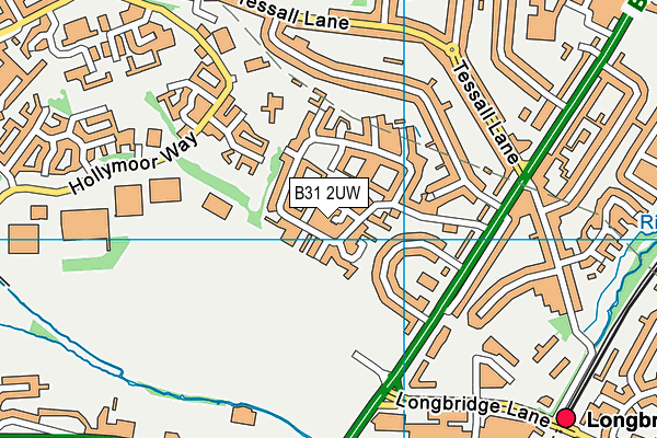 B31 2UW map - OS VectorMap District (Ordnance Survey) B31 2UW map - OS VectorMap District (Ordnance Survey)