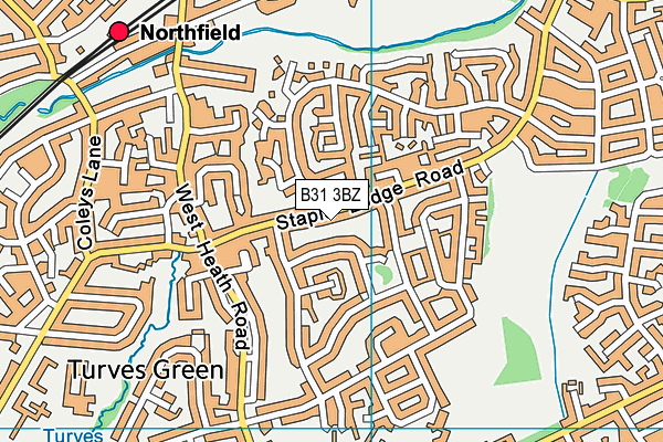 B31 3BZ map - OS VectorMap District (Ordnance Survey) B31 3BZ map - OS VectorMap District (Ordnance Survey)