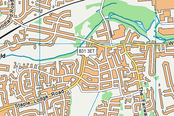 B31 3ET map - OS VectorMap District (Ordnance Survey) B31 3ET map - OS VectorMap District (Ordnance Survey)