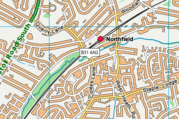 B31 4AG map - OS VectorMap District (Ordnance Survey) B31 4AG map - OS VectorMap District (Ordnance Survey)