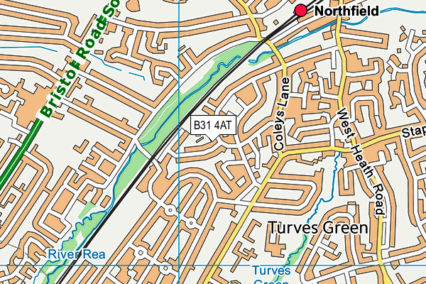 B31 4AT map - OS VectorMap District (Ordnance Survey)