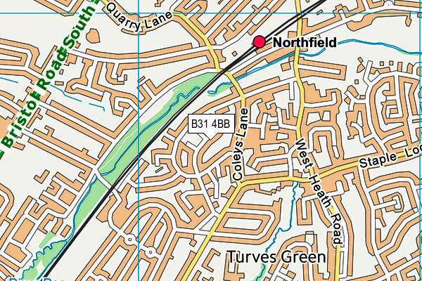 B31 4BB map - OS VectorMap District (Ordnance Survey) B31 4BB map - OS VectorMap District (Ordnance Survey)