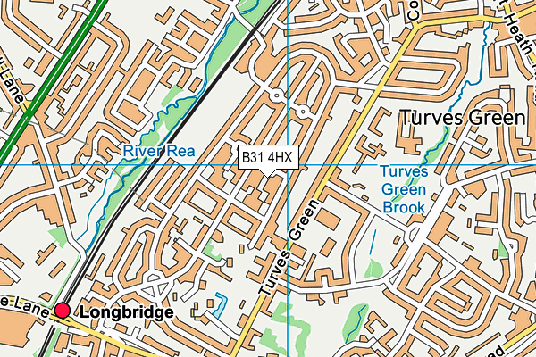 B31 4HX map - OS VectorMap District (Ordnance Survey) B31 4HX map - OS VectorMap District (Ordnance Survey)