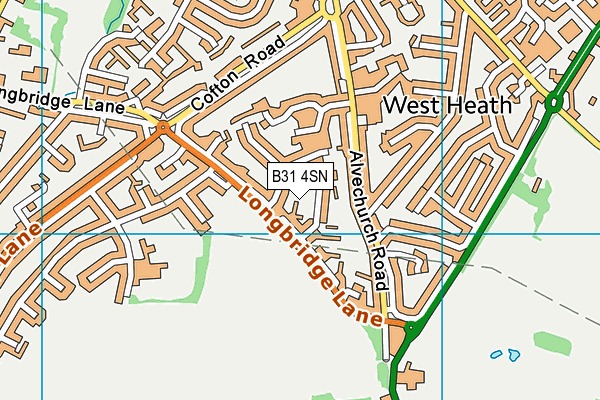 B31 4SN map - OS VectorMap District (Ordnance Survey) B31 4SN map - OS VectorMap District (Ordnance Survey)