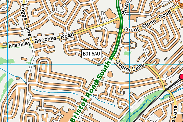 B31 5AU map - OS VectorMap District (Ordnance Survey) B31 5AU map - OS VectorMap District (Ordnance Survey)