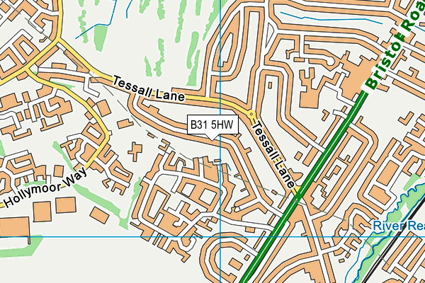 B31 5HW map - OS VectorMap District (Ordnance Survey) B31 5HW map - OS VectorMap District (Ordnance Survey)