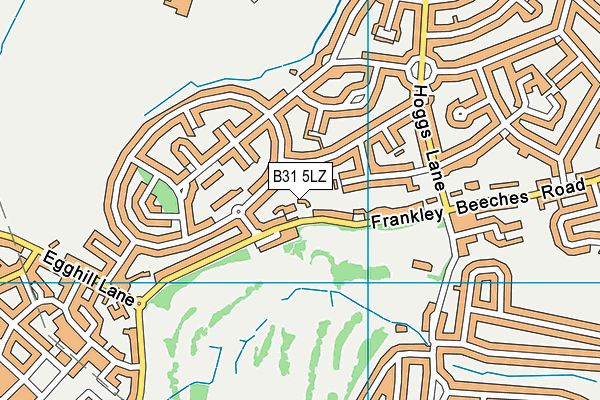 B31 5LZ map - OS VectorMap District (Ordnance Survey) B31 5LZ map - OS VectorMap District (Ordnance Survey)