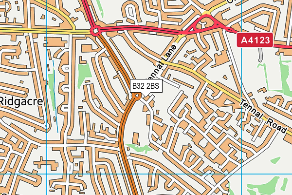B32 2BS map - OS VectorMap District (Ordnance Survey) B32 2BS map - OS VectorMap District (Ordnance Survey)