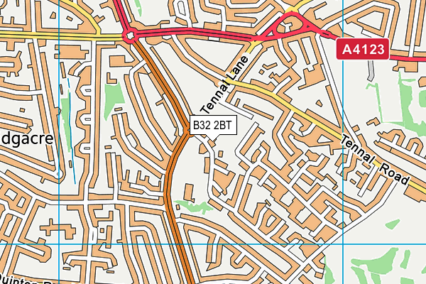 B32 2BT map - OS VectorMap District (Ordnance Survey) B32 2BT map - OS VectorMap District (Ordnance Survey)