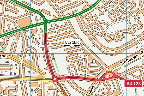 B32 2ER map - OS VectorMap District (Ordnance Survey) B32 2ER map - OS VectorMap District (Ordnance Survey)