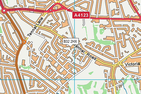 B32 2HX map - OS VectorMap District (Ordnance Survey) B32 2HX map - OS VectorMap District (Ordnance Survey)