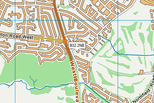 B32 2NB map - OS VectorMap District (Ordnance Survey) B32 2NB map - OS VectorMap District (Ordnance Survey)