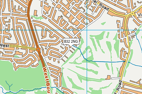 B32 2NG map - OS VectorMap District (Ordnance Survey) B32 2NG map - OS VectorMap District (Ordnance Survey)