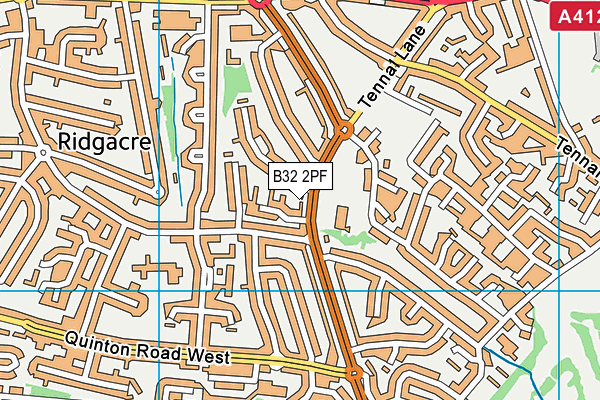 B32 2PF map - OS VectorMap District (Ordnance Survey) B32 2PF map - OS VectorMap District (Ordnance Survey)