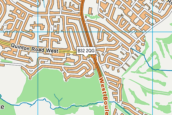 B32 2QG map - OS VectorMap District (Ordnance Survey) B32 2QG map - OS VectorMap District (Ordnance Survey)