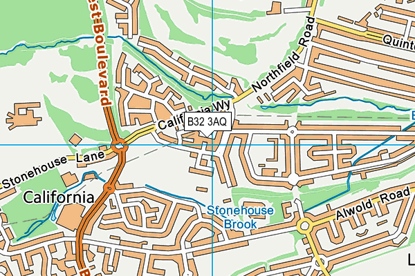 B32 3AQ map - OS VectorMap District (Ordnance Survey) B32 3AQ map - OS VectorMap District (Ordnance Survey)
