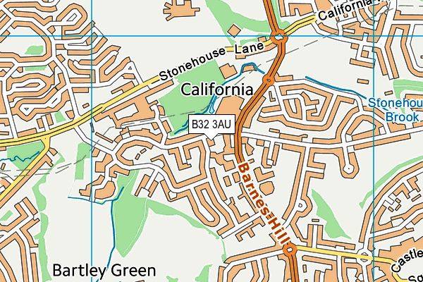 B32 3AU map - OS VectorMap District (Ordnance Survey) B32 3AU map - OS VectorMap District (Ordnance Survey)