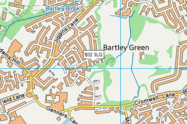 B32 3LQ map - OS VectorMap District (Ordnance Survey)